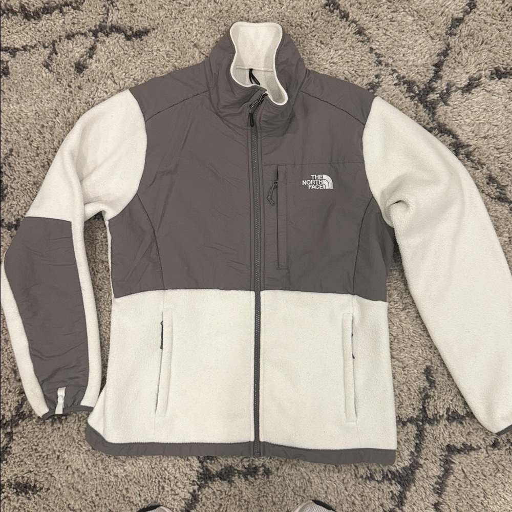 The North Face Gray and White Jacket